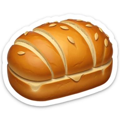 bread loaf taking a nap sticker