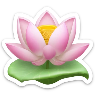 A LOTUS FLOWER WITH TEXT "CREATION" sticker