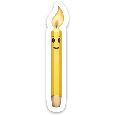 Matchstick without face sticker