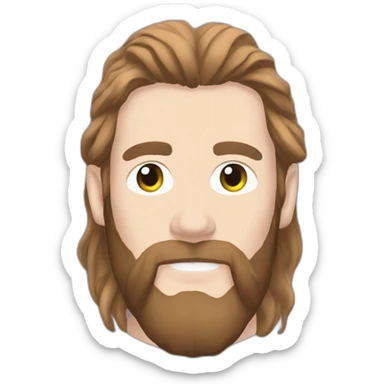chet faker with long hair sticker