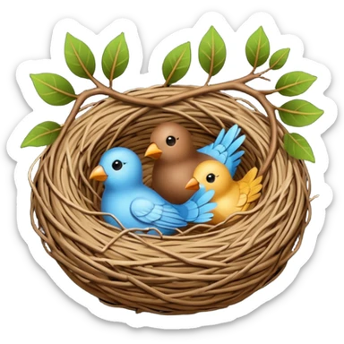 birdnest sticker