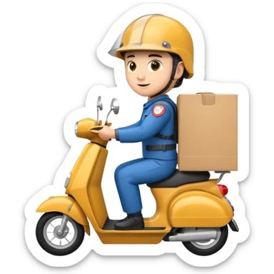 Scooter delivery sticker