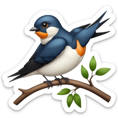 Swallow sticker