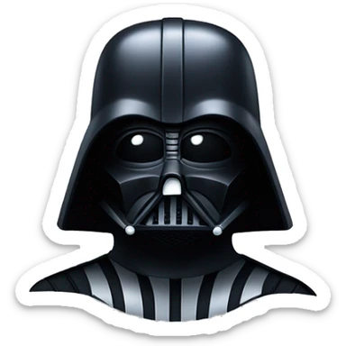 darth vader happy sticker