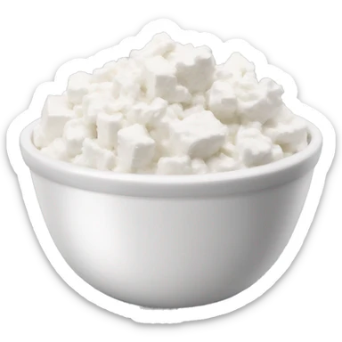cottage cheese in a bowl sticker