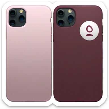 Burgundy iPhone 16 sticker
