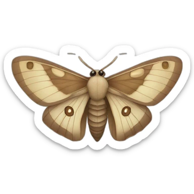 Moth sticker