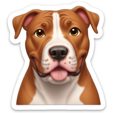 Clifford the big red pit bull sticker