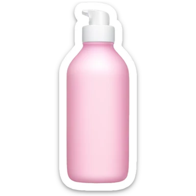 light pink skin care bottle sticker