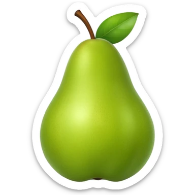  yeşil Pear sticker
