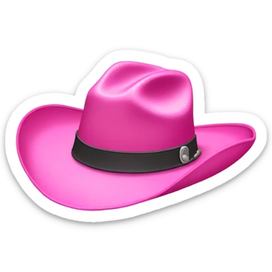 cowboy hat pink  sticker