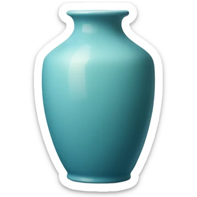 blue celadon ceramic vase sticker