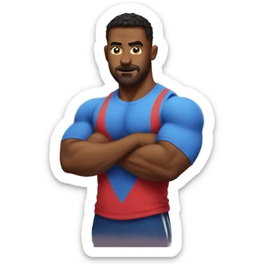 Sweaty gym bro sticker