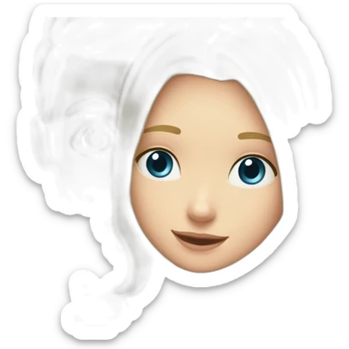 Hug a white man with brown hair and a white girl blond hair sticker