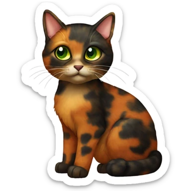 Tortoiseshell cat sticker