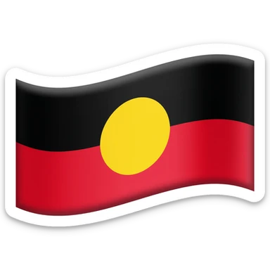 Aboriginal flag sticker