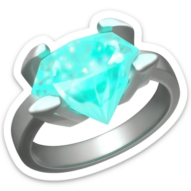 Glowing spider lily diamond ring sticker