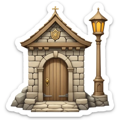 guard post near palace gates sticker