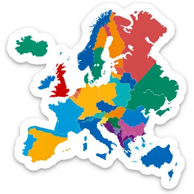 country map sticker