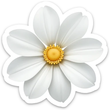 Weiße blume sticker