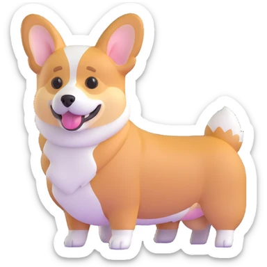 corgi dog sticker