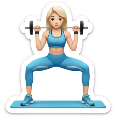 girl working out glutes  sticker