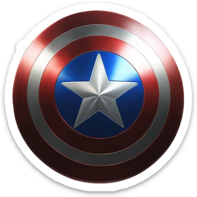 captain america shield with META logo replacing the star  sticker