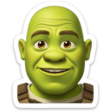 Shrek asombrado sticker