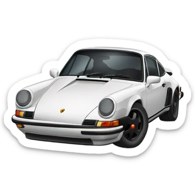 black Porsche 911 sticker