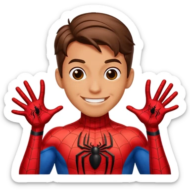 Make Spider-Man Saying GG sticker