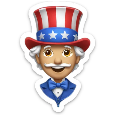 cute uncle sam sticker