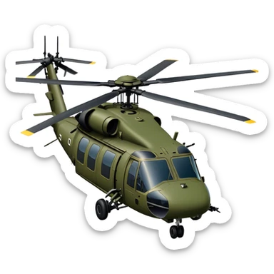 Sikorsky UH-60 Black Hawk - Sikorsky (Model Year: 2022) (Iconic colour: Olive green) sticker