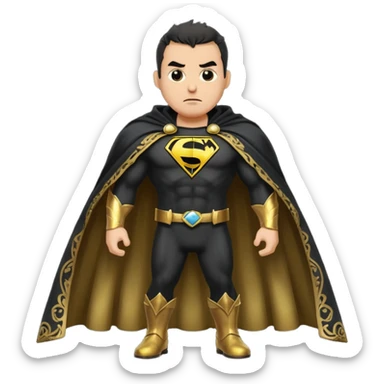 black adam cape sticker