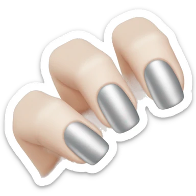 Vernis à ongle argenté  sticker