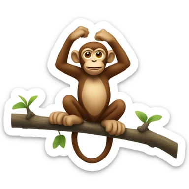 Monkey sticker