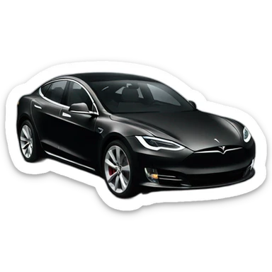 black tesla sticker