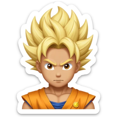 Dragon Ball Z Super saiyan sticker