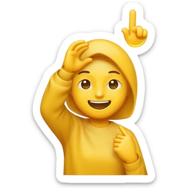 classic emoji dabbing sticker