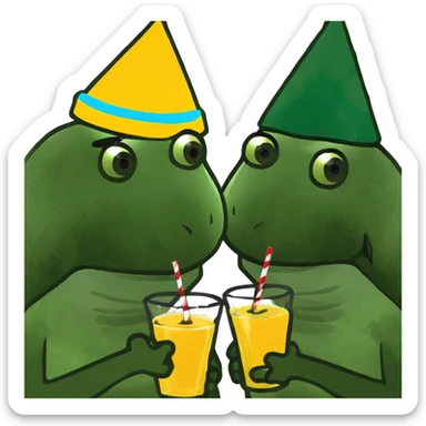 friends getting lit sticker