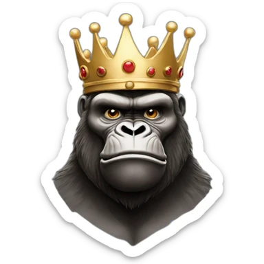 King Kong with crown sticker