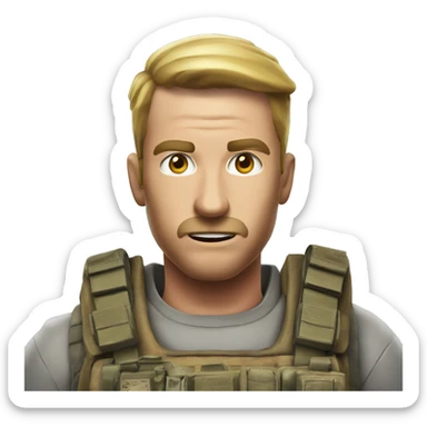 emoji call of duty avec un gyrophare rouge sticker