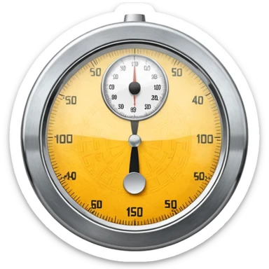 classic analog bathroom scale with a dial sticker