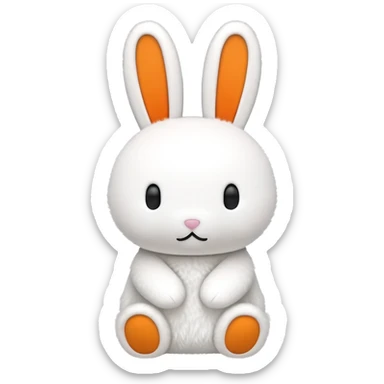 Miffy bunny, simple and cute sticker