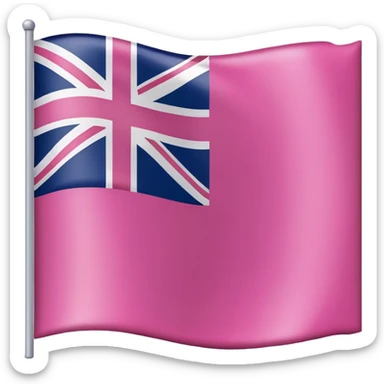 Pink Australian Flag sticker