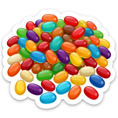 Jelly bean sticker
