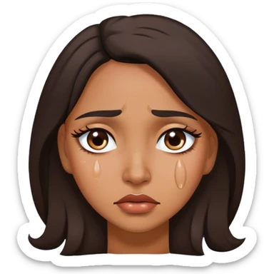 Tears in my latina eyes sticker