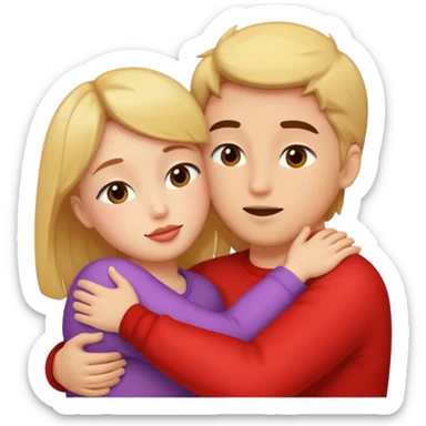 Super kissy face with lots of love and big hug sticker