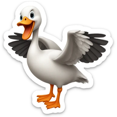 Silly goose sticker