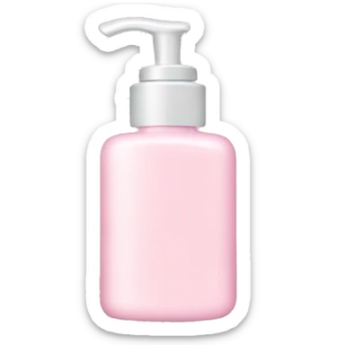 Light pink lotion bottle sticker