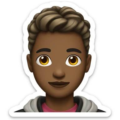 fashionable teenager sticker